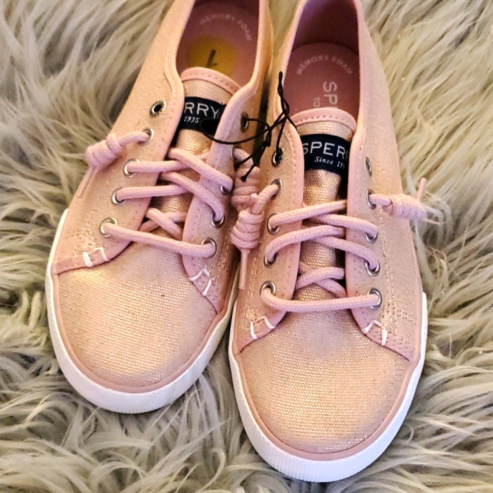 Metallic Pink Sperry